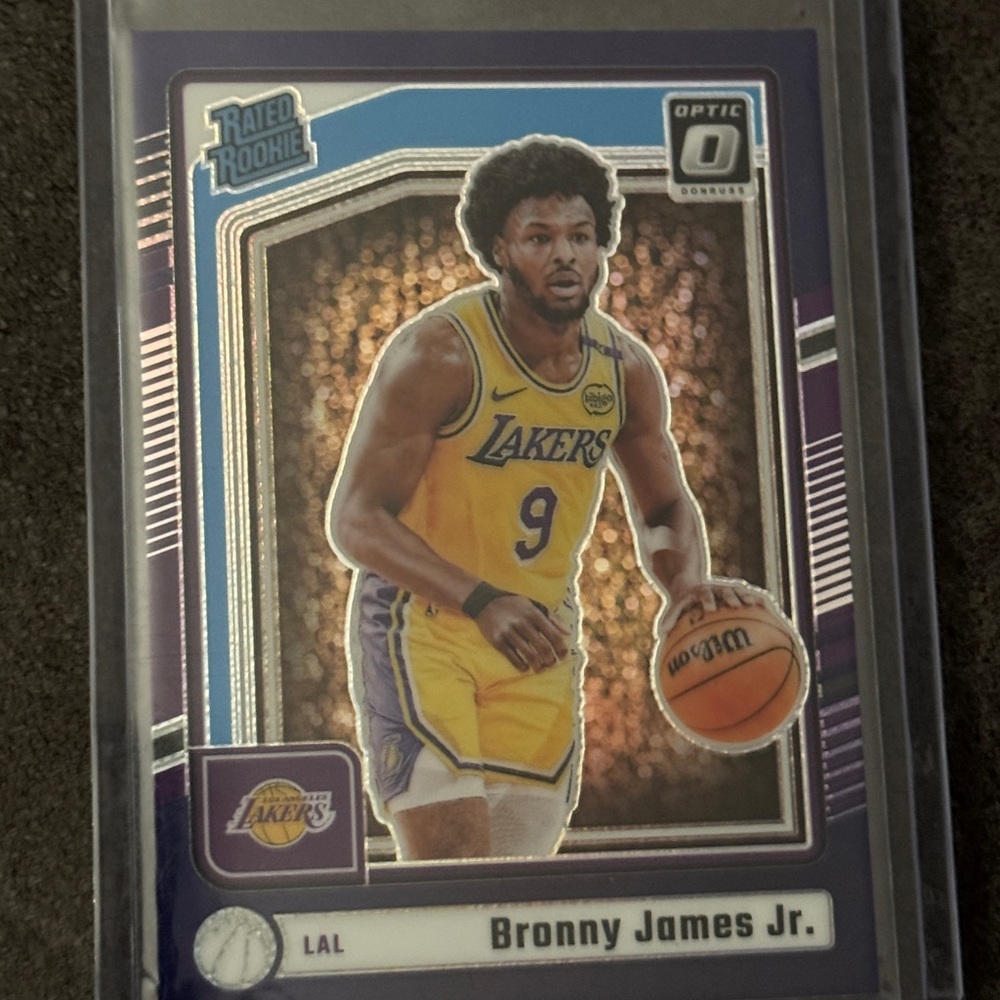 2024-25 Donruss Optic Basketball Bronny James Rookie True Blue Lakers #282